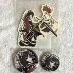 鬼滅の刃　WEBSHOPくじ　冨岡義勇　錆兎　缶バッジ　ステッカー