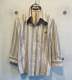BURBERRY LONDON バーバリーロンドン ストライプ柄シャツ　チェック