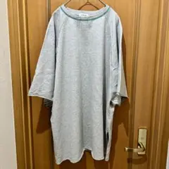 （美品）LEPSIM ラグラン配色ステッチチュニック　グレー【即購入OK】