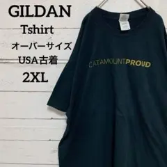 【GILDAN】ギルダンオーバーサイズTシャツ半袖　両面プリント　USA古着