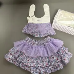 ANNA SUI 花柄フリルスカート&スタイセット