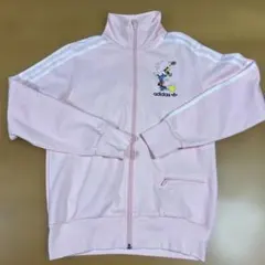 adidas ディズニーコラボ　ジャージ　グーフィー　ピンク　Lサイズ　テニス