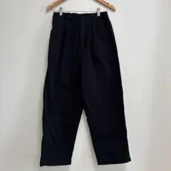 グローバルワーク　ワイドデニム　黒　L
