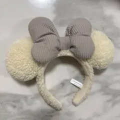 ディズニー　カチューシャ　ボア素材