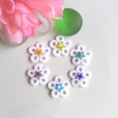 【専用】おまとめ【New!】(No.150D①) ミニビーズ入り♪小花 白 他