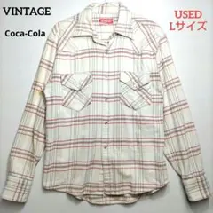 Coca-Cola コカコーラ チェックシャツ L ヴィンテージ