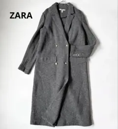 ZARA ブルー ウール ロングコート 極美品 ブルーコート – レディース | ZARA 日本