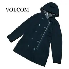 【VOLCOM】メンズ　アウター　ジャケット　ピーコート　黒　オシャレ