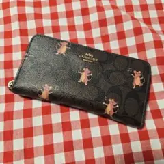 COACH 長財布 アウトレット ネズミ アニマル 中古 正規品のサムネイル