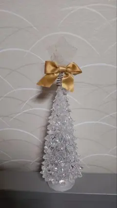 Disney プーさん クリスタル 卓上 クリスマスツリー ライトアップ あり