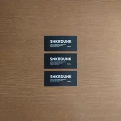 SNKRDUNK ステッカー3枚セット