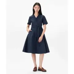 【売り切れ中】TOMMY HILFIGER ナイロンシャツワンピース ネイビー