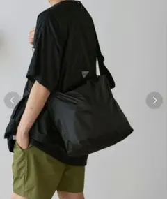 UNITED ATHLE ライトナイロン リップストップ ショルダーバッグ 黒