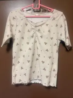 アプレジュール Apresjour クマ Tシャツ ちびモチーフくしゅくしゅのサムネイル