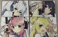 絆きらめく恋いろは 色紙 4枚