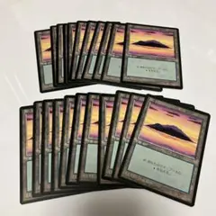 MTG 4版　黒枠　島　22枚