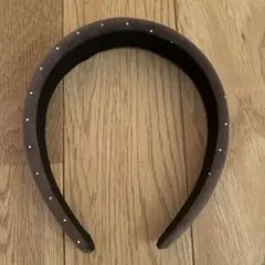 美品　ラインストーン　カチューシャ