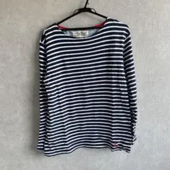 Real Crush ボーダーカットソー ネイビー×ホワイト