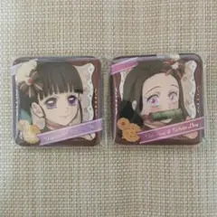 鬼滅の刃 バレンタイン&ホワイトデー 缶バッジ 竈門禰豆子 栗花落カナヲ