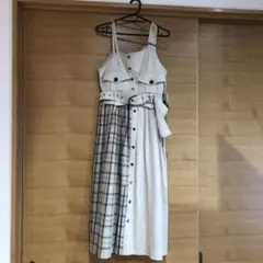 REDYAZEL チェック切り替えワンピース