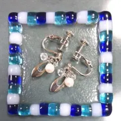 本真珠！ 4.5㎜ デザインイヤリング