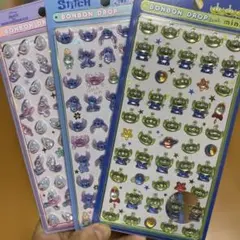 値下げ正規品　ディズニー ボンボンドロップ シール 3枚　新品未開封　即発送