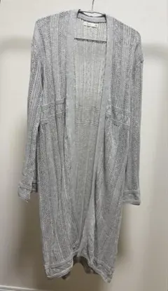 continuer de NICE CLAUP ロングカーディガン グレー