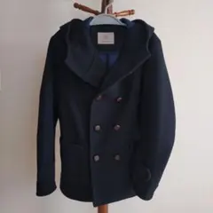 【Italy製】イタリア製 フード型 ピーコート pcoat