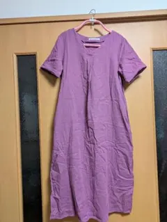 Live in comfort 半袖ダブルガーゼチュニック パープルのサムネイル