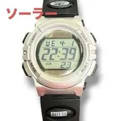 ソーラー腕時計 TELVA TE-D052 デジタル シルバーのサムネイル