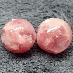 B444　ピンクマイカ（レピドライトシリカ）11.2〜11.4ミリ