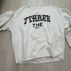7THREETHE & CO. ホワイト トレーナー