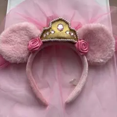 カチューシャ ディズニー ミニーちゃん ピンク