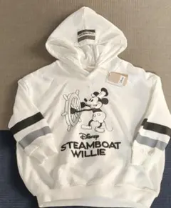 新品未使用タグ付き　ミッキー　パーカー　フード付き　レトロミッキー