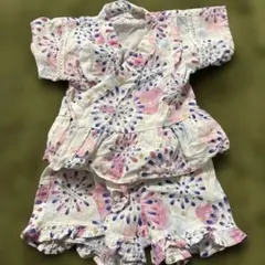 apres les cours 花火柄甚平 80cm