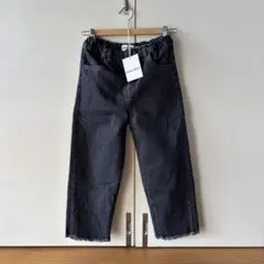 MAIN STORY カットデニム　パンツ　ウォッシュドブラック12y