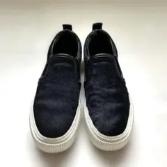 ZARA ハラコ　スリッポン