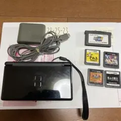 ニンテンドーDS Lite ブラック 本体 充電器・ゲームソフト5本付き