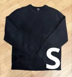 ユニクロ ウォッシャブルストレッチミラノリブクルーネックセーター S ブラック