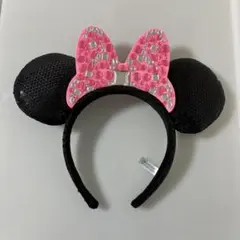 ミニーマウス スパンコールカチューシ