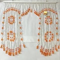 昭和レトロ ビーズのれん スズラン 美品 当時物 - メルカリ
