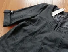 ■新品■チュニックOP ブラック 五分袖 七分袖