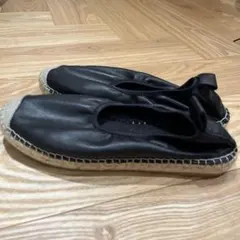 ファビオルスコーニ　レザーエスパドリーユ