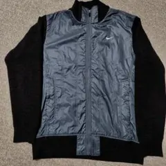 Nike ナイロンジャケット 袖切り替えウール