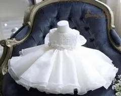 ホワイトフリルドレス 110cm