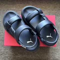 PUMA 厚底スポーツサンダル ブラックのサムネイル