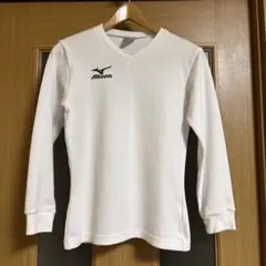 ミズノ レディース 長袖Tシャツ 白 サイズS