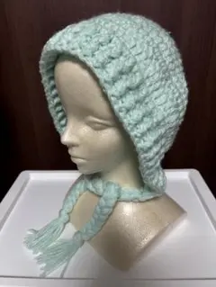 【ハンドメイド】ボンネット　バラクラバ 手編み