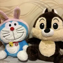 ドラえもんとチップのbigぬいぐるみセット