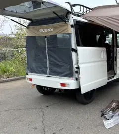 エブリイ バックドアネット 標準ルーフ用 キャンプ 車中泊 メッシュ